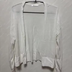 最終値下げ☆インデックス ホワイト 長袖カーディガン