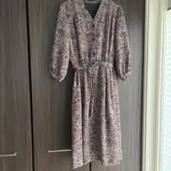 古着 レトロ 花柄ワンピース