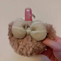 新品未使用　シェリーメイ　耳あて ベージュ リボン付き　イヤーマフ