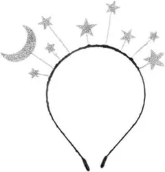 【新品】キラキラLOVE ムーン　スターヘッドバンド結婚式誕生日パーティー　ヘア