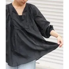 ジャーナルスタンダードレリューム　コットンボイルエンブロイダリープルオーバー