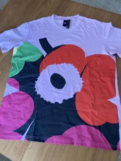 adidas ×marimekkoコラボ花柄 Tシャツ