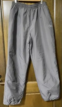 値下げ‼︎美品！asics グレー ナイロンジャージXL