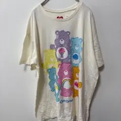 ケアベア Ｔシャツ クルーネック 半袖キャラクター 生成 綿 部屋着XXLのサムネイル