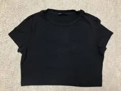 黒 クロップドTシャツ 半袖 Lサイズ