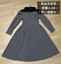 新品✨SUREVE 長袖 シャツワンピース カーキ M 242F513