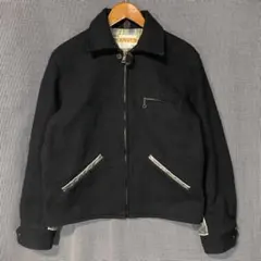 90s Vintage イタリア製 RIVET'S レザー切替 ウールジャケット
