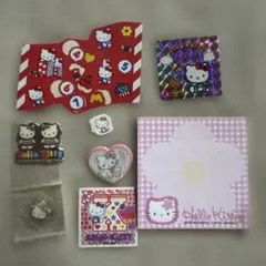 平成レトロ・ハローキティ ステッカー とミニメモ帳