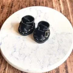 ぬい靴・本革/10㎝マスコット用　ブラックのサムネイル