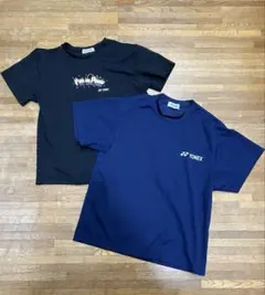 ヨネックス Tシャツ 黒 紺 Sサイズ バドミントン テニス