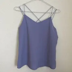 GU バッククロスキャミソール パープル　 Sサイズ