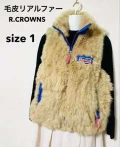 ファーベスト リアルファー ロデオ ラビット レディース★ R.CROWNS