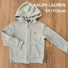 【RALPH LAUREN】長袖 上着 パーカー グレー 裏起毛