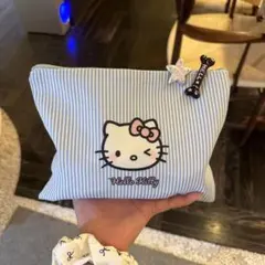 Hello Kitty ストライプポーチ