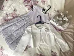 プティマイン　フォーマルドレスセット 120cm (コサージュ付)３点SET