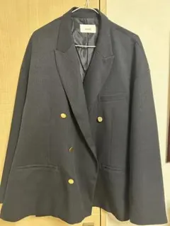 soerte 紺ブレ オーバーサイズ６ボタンアソートブレザー