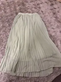 niko and... グリーン プリーツスカート