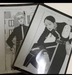 東京リベンジャーズ 東リベ 原画展 原画クリアファイルP Q 灰谷蘭 灰谷竜胆②