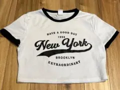 SHEIN キッズ　女の子　子供服　Tシャツ　ヘソ出し　９Y 130cmのサムネイル