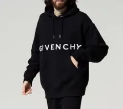 ✨本日限定✨GIVENCHY ジバンシー 刺繍パーカー ロゴパーカー 黒のサムネイル