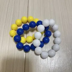 カラフルビーズブレスレット3個セット