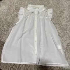 FRAMES ホワイト ノースリーブブラウス