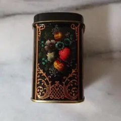 インテリア小物 英国調 茶葉入れ 容器 イングリッシュフラワー