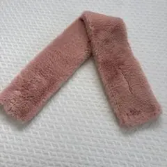 フェイクファー ティペット マフラー 핑크