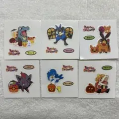 ポケモン　デコキャラシール　ハロウィン　6枚セット