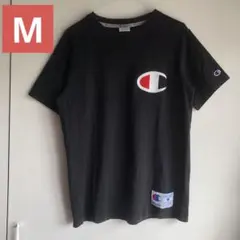 Champion チャンピオン ビッグCロゴ 刺繍 Tシャツ ブラック M
