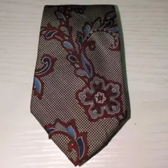 本日割引最終日✨️　100%シルク 花柄ネクタイ イタリア製