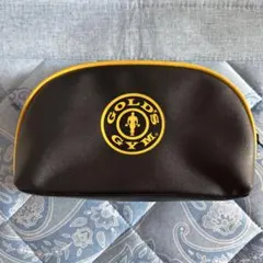GOLD'S GYM ポーチ ブラック イエローのサムネイル