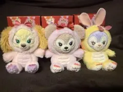 【香港ディズニー新春シリーズ】ぬいぐるみ　3点セット