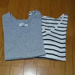 AZULbymoussy 薄手ニットソー/トップス②点セットまとめ売り