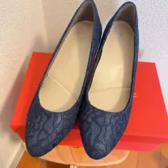 ORiental TRaffic 跳べるパンプス 37 ネイビー