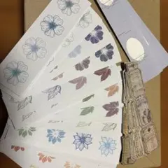 コラージュ素材　シール　素材紙　海外　手帳　デコ　まとめ売り