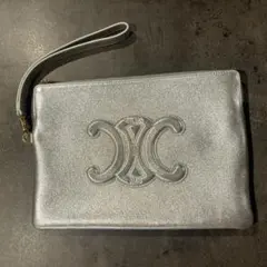 セリーヌ　CELINE シルバー　クラッチバッグ　ポーチ