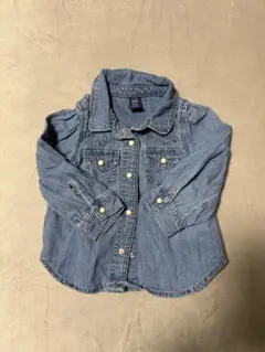 GAP デニムブルー 長袖シャツ 18-24ヶ月