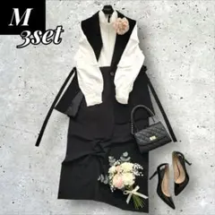 【新品有】a.v.v×ZARA セレモニー3点M ジレワンピ ママスーツ 入学式