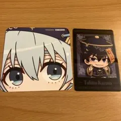 ブルーロック　スマイルベースカフェ　氷織羊＆烏旅人　コースター　カード