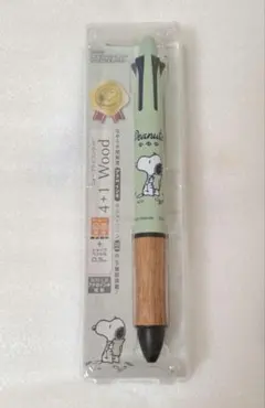 ドクターグリップ4+1 WOOD スヌーピー 0.5 グリーン 多機能ペン