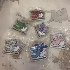 ポケモン30周年　メタルチャームマスコット　セミコンプ