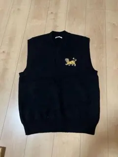 zara オーバーサイズ　ニットベスト　ブラック