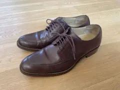 COLEHAANダークブラウン レザーシューズ 革靴 ビジネス Uチップ