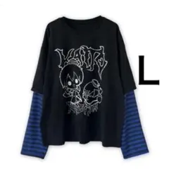 [新品]タキシードサム×KAITO重ね着風TシャツL青◆サブカルピアプロ初音ミクのサムネイル
