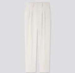 ユニクロ ドレープリラックステーパードアンクルパンツ S ナチュラル