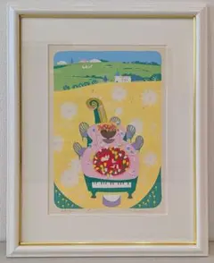 青江鞠 愛のかたち 絵画 版画 額装 結婚祝い ギフト プレゼント