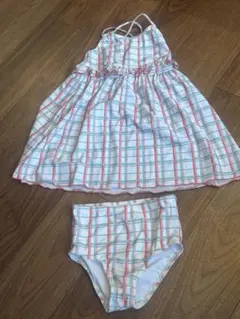 デイパック セパレート水着 130cm チェック柄
