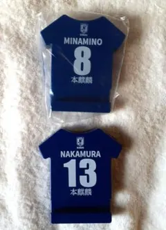 サッカー日本代表 ユニフォーム型 スマホスタンド 2WAYコースター 2個