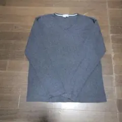 VILLAND グレー Vネック 長袖カットソー LL